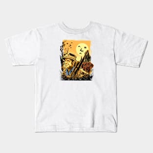 West Jungle Hunter Rough Graphic Print Kids T-Shirt